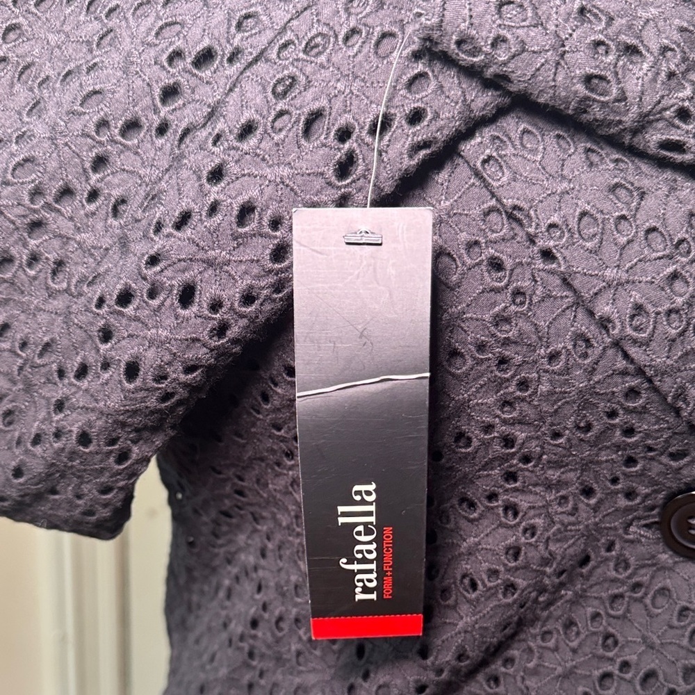 Rafaella Black Textured Women's Blazer Size 8 NWT - Picture 10 of 15